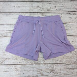 Icebreaker Merino Wool Lounge Shorts Lilac Purple Soft Knit – Women’s L